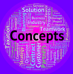 Image showing Concepts Word Means Wordcloud Invention And Hypothesis