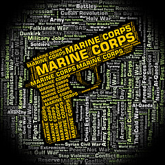 Image showing Marine Corps Represents Amphibious Warfare And Navy