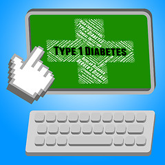 Image showing Diabetes Illness Indicates Urine Glucose And Affliction