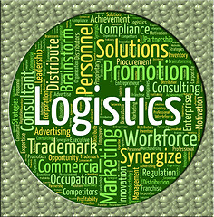 Image showing Logistics Word Means Systemization Coordinate And Organized