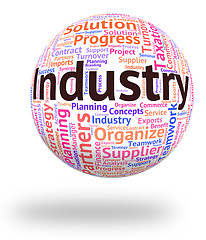 Image showing Industry Word Represents Wordcloud Industrialized And Text