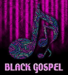 Image showing Black Gospel Means Sound Track And Acoustic