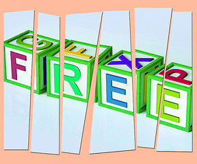 Image showing Free Letters Mean Complimentary And No Charge