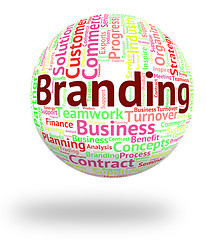 Image showing Branding Word Means Company Identity And Words