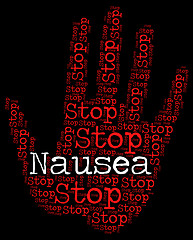 Image showing Stop Nausea Means Travel Sickness And No