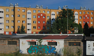 Image showing Building and garage