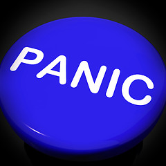 Image showing Panic Switch Shows Anxiety Panicking Distress