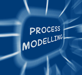 Image showing Process Modelling Diagram Displays Representing Business Process