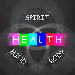 Image showing Health of Spirit Mind and Body Displays Mindfulness
