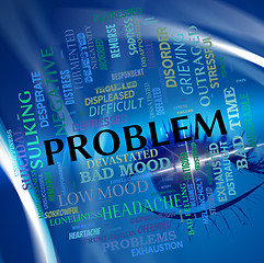 Image showing Problem Word Means Predicament Misadventure And Issue