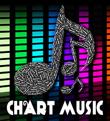 Image showing Music Charts Shows Sound Tracks And Harmonies