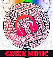 Image showing Greek Music Indicates Sound Track And Greece