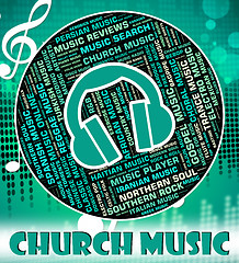 Image showing Church Music Means House Of God And Abbey