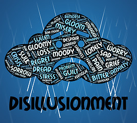 Image showing Disillusionment Word Indicates World Weary And Disabused