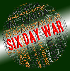 Image showing Six Day War Represents United Arab Republic And Israel