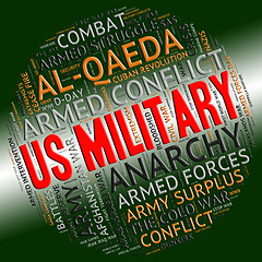 Image showing Us Military Indicates United States Army And Battle