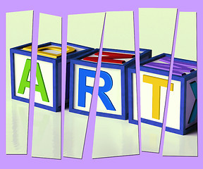Image showing Art Letters Show Inspiration Creativity And Originality