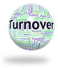 Image showing Turnover Word Means Gross Sales And Income