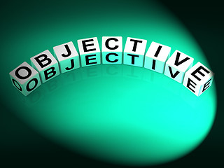 Image showing Objective Dice Mean Goals Targets and Objectives