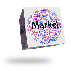 Image showing Market Word Indicates Wordcloud Advertising And Fair