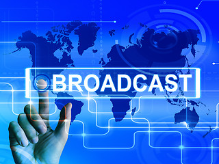 Image showing Broadcast Map Displays International Broadcasting and Transmissi