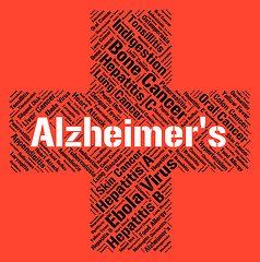 Image showing Alzheimer\'s Disease Indicates Mental Decay And Afflictions