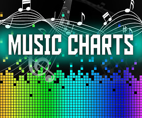 Image showing Chart Music Represents Sound Track And Charts