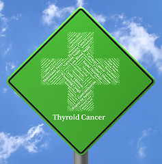 Image showing Thyroid Cancer Represents Endocrine Gland And Afflictions