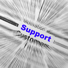 Image showing Support Sphere Definition Displays Customer Support Or Assistanc