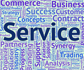 Image showing Service Word Represents Help Desk And Advice