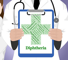 Image showing Diphtheria Word Means Corynebacterium Diphtheriae And Ailment