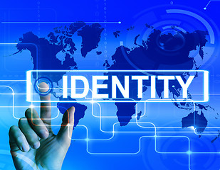 Image showing Identity Map Displays Worldwide or International Identification 