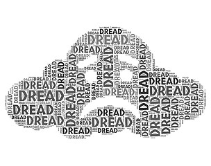 Image showing Dread Word Means Dreading Words And Wordcloud