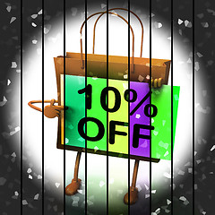 Image showing Ten Percent Reduced On Bags Shows 10 Promotions