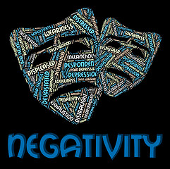 Image showing Negativity Word Indicates Negation Unresponsive And Rejecting