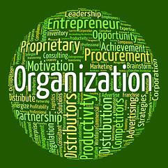 Image showing Organization Word Indicates Structuring Consortium And Text