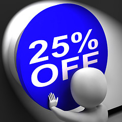 Image showing Twenty-Five Percent Off Pressed Shows 25 Price Reduction