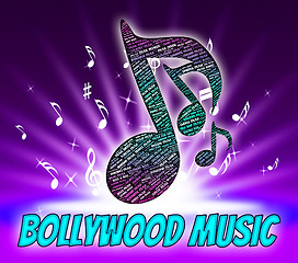 Image showing Bollywood Music Represents Sound Track And Audio