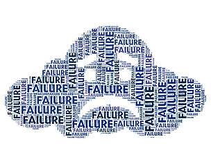 Image showing Failure Word Represents Lack Of Success And Defeat