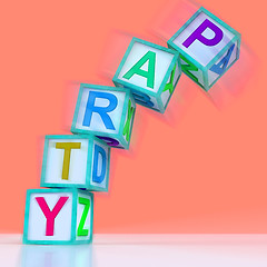 Image showing Party Letters Mean Celebration Event Or Socializing