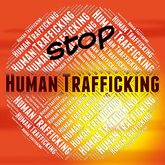 Image showing Stop Human Trafficking Shows Forced Marriage And National