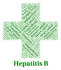 Image showing Hepatitis B Shows Ill Health And Afflictions