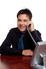 Image showing Businessman on the phone