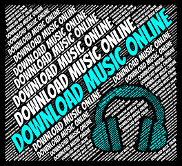 Image showing Download Music Online Indicates Sound Tracks And Web