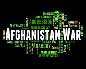 Image showing Afghanistan War Means Military Action And Clash