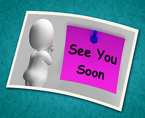 Image showing See You Soon Photo Means Goodbye Or Farewell