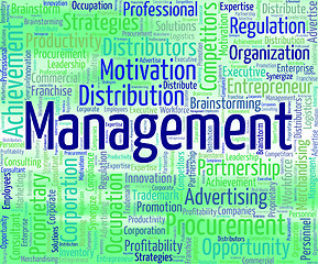 Image showing Management Word Indicates Organization Business And Words