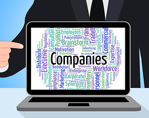 Image showing Companies Word Represents Trade Company And Text