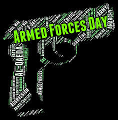 Image showing Armed Forces Day Means Military Service And American