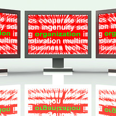 Image showing Organization Monitors Shows Institution  Or Be Organized